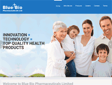 Tablet Screenshot of bluebiopharma.com